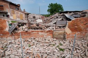 La città di Concordia gravemente colpita dal terremoto